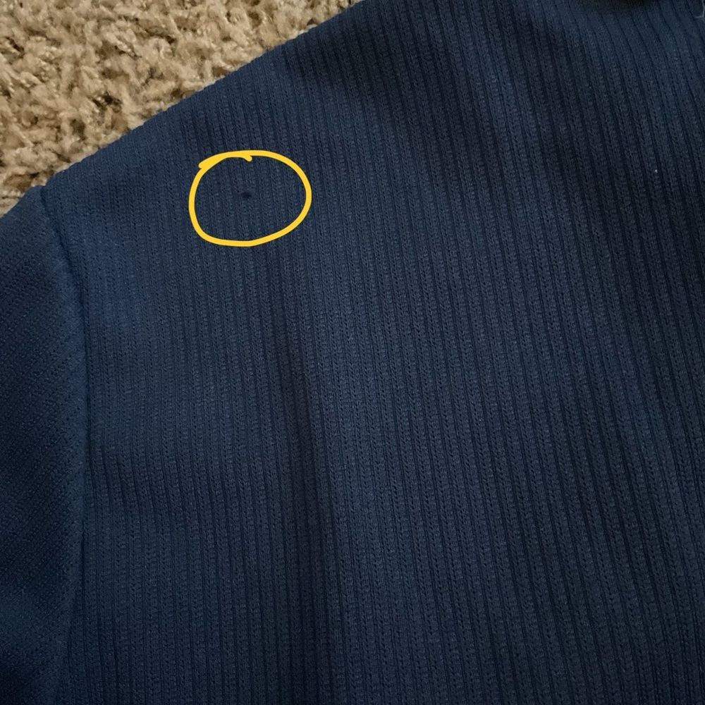 Genuine Vintage 1960’s Blue Long Sleeved Drop Waist Dress, Mod Preppy Academia - Picture 8 of 8